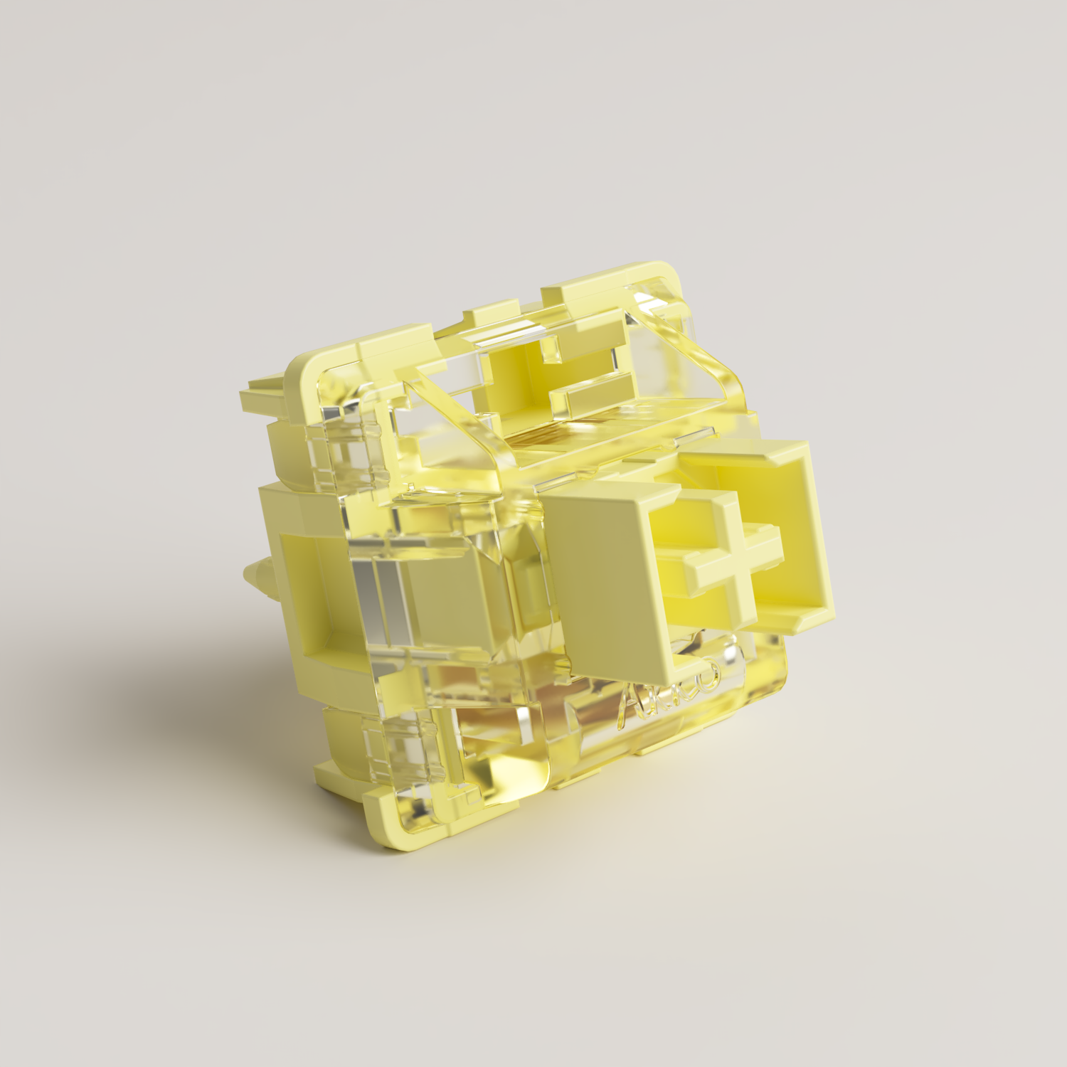 Akko V3 Pro Cream Yellow Switches 5 Pin 50gf Dustproof Stem Linear Switch Compatible with MX Mechanical Keyboard (45 pcs). 