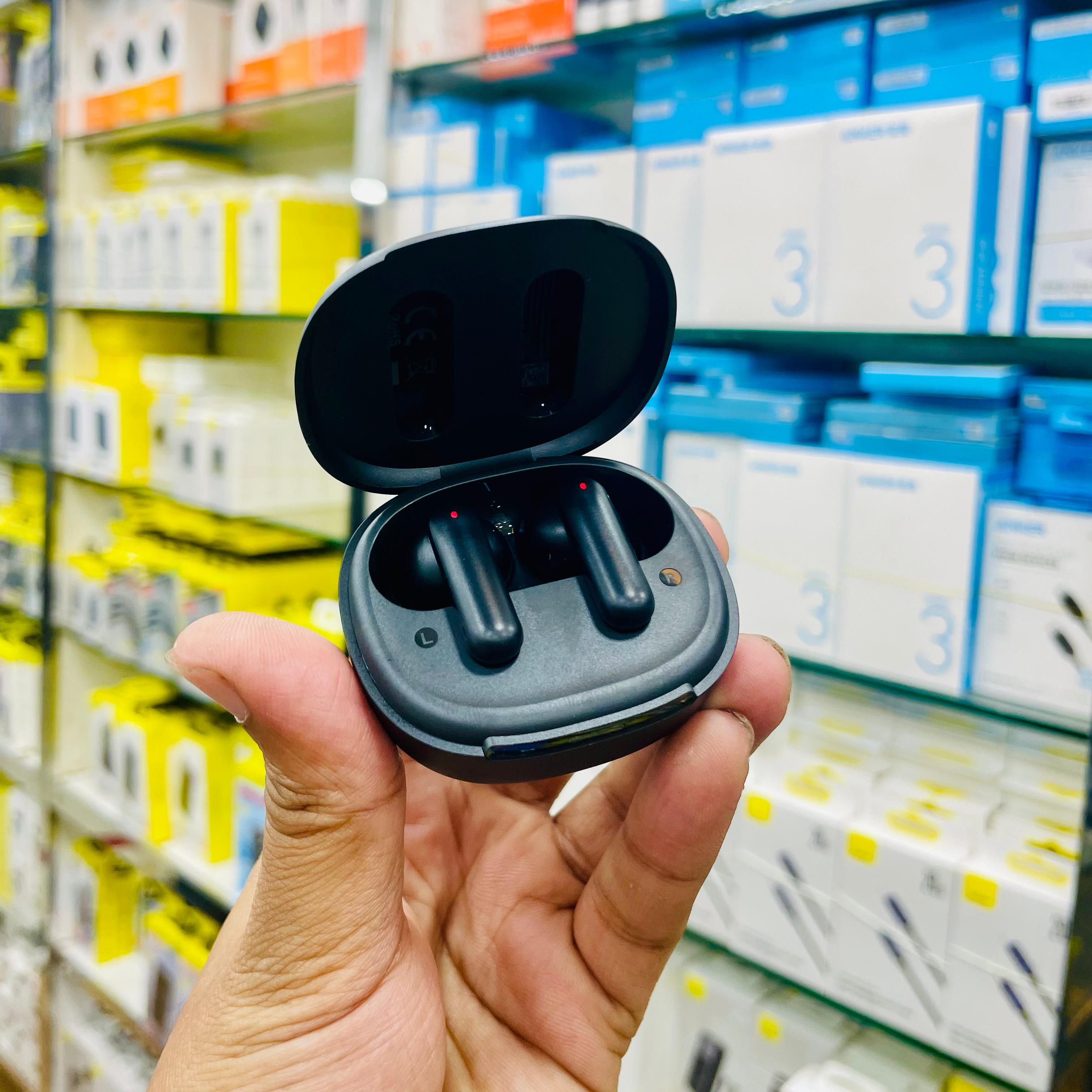 QCY MeloBuds N30 (HT16) 45dB ANC Earbuds, Dual Device Connection Mode, Ai Noice Cancelling for calling. 