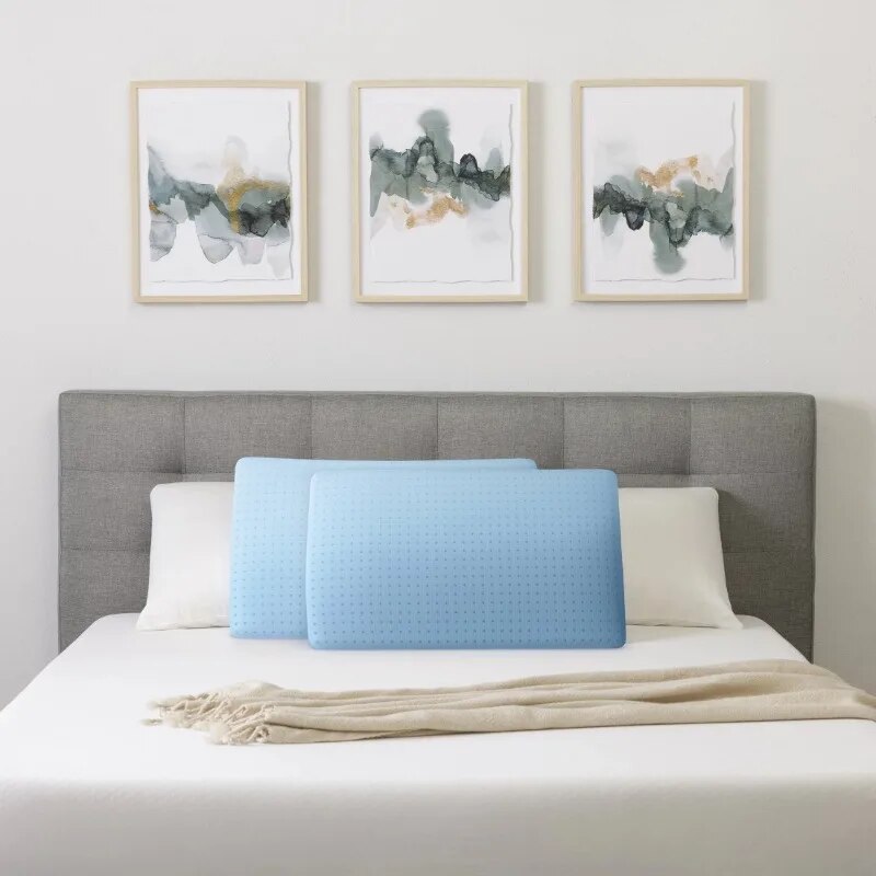 Serta Cloud Comfort Memory Foam Bed Pillow, Standard, 2 Pack. 