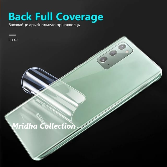 Samsung Galaxy S8 + (S8 Plus) TPU Defense Film Hydrogel Back Poly/TPU Protector Screen Protector Anti-Shutter/High Definition (Back Poly). 