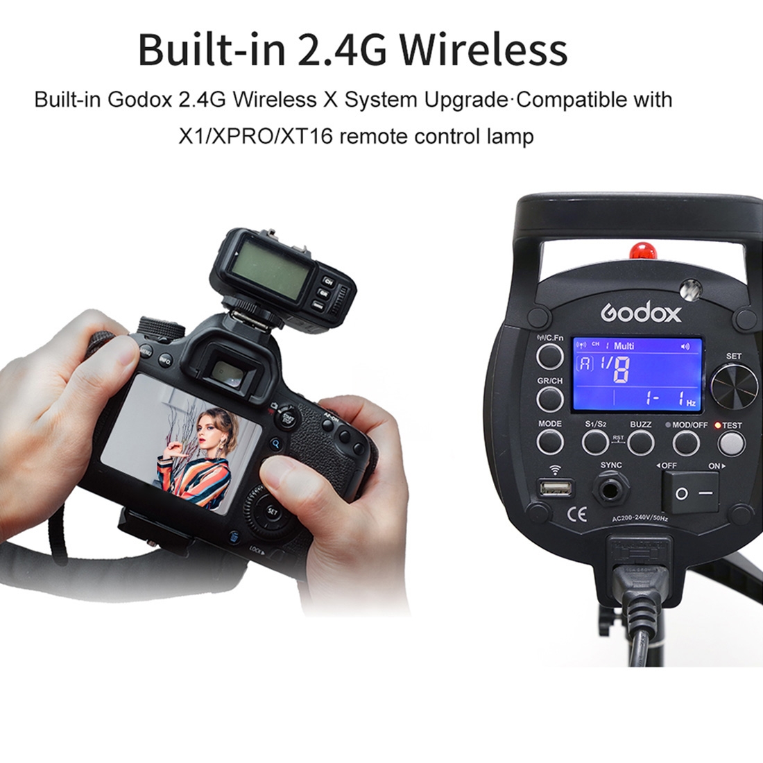 New- Godox QT400IIM 400Ws Strobe Studio Flash Light. 