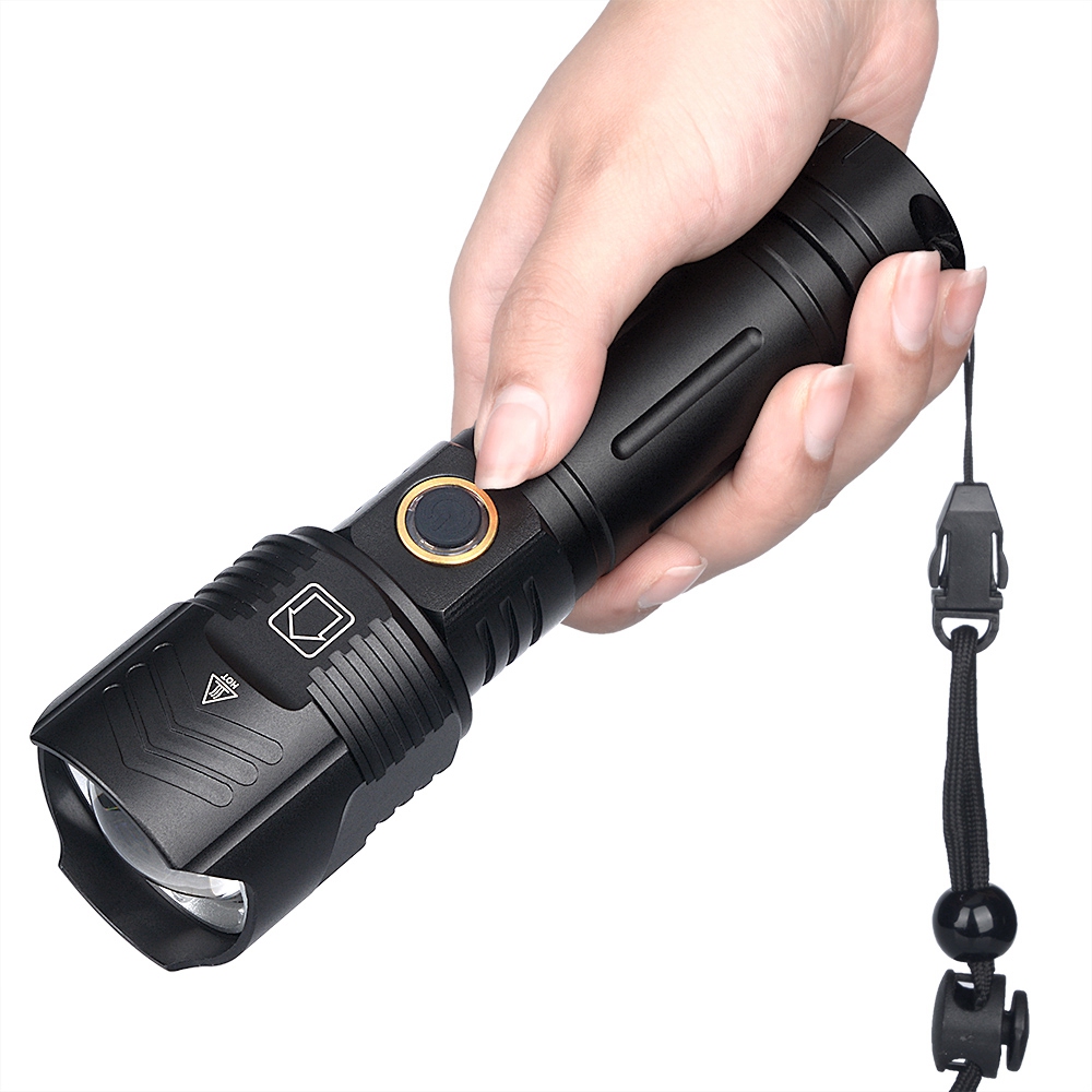 XHP90 9-Core LED Flashlight USB Flash Lamp 18650 26650 Handheld Light. 