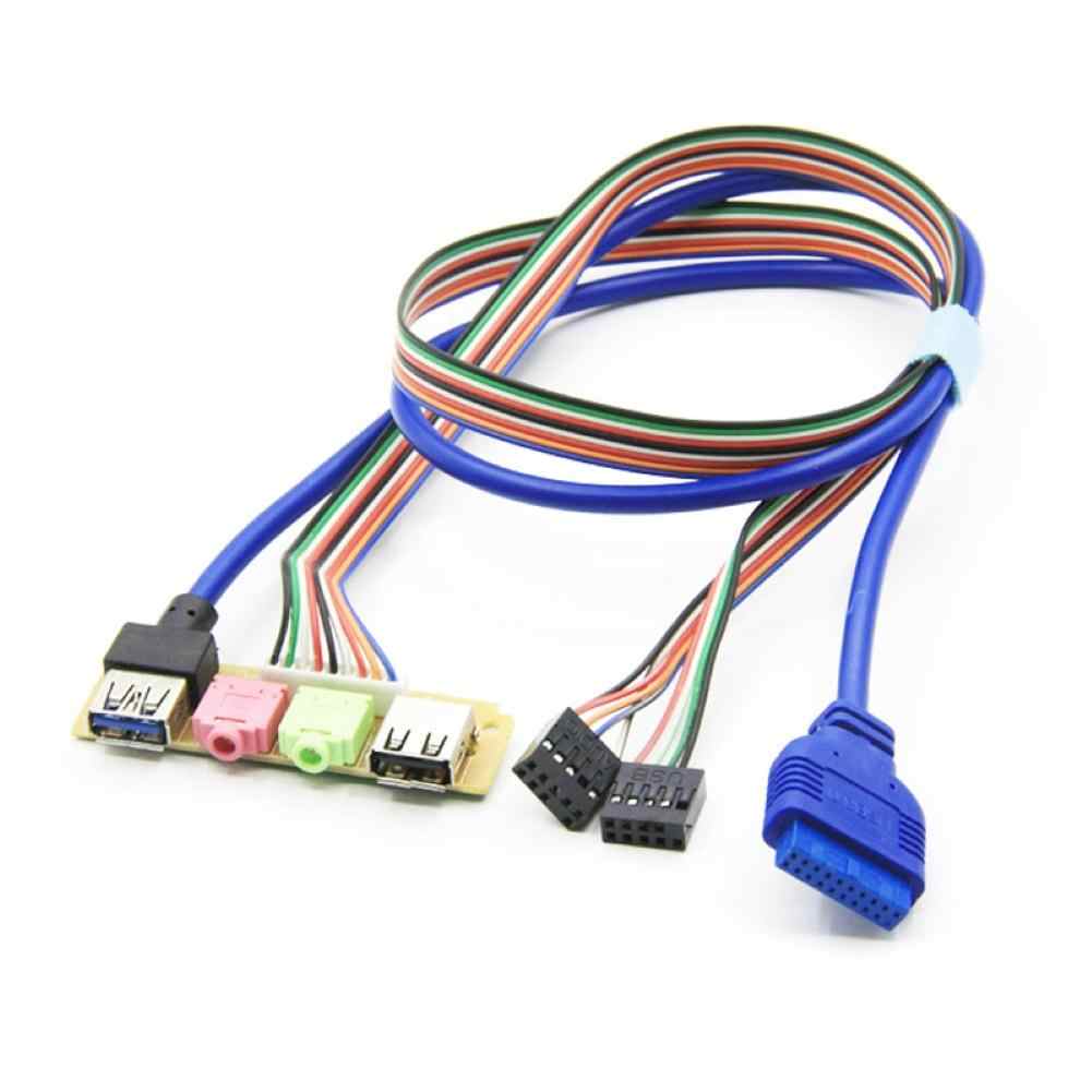 USB 2.0+ 3.0 port chassis PC computer case audio front panel replace cable. 
