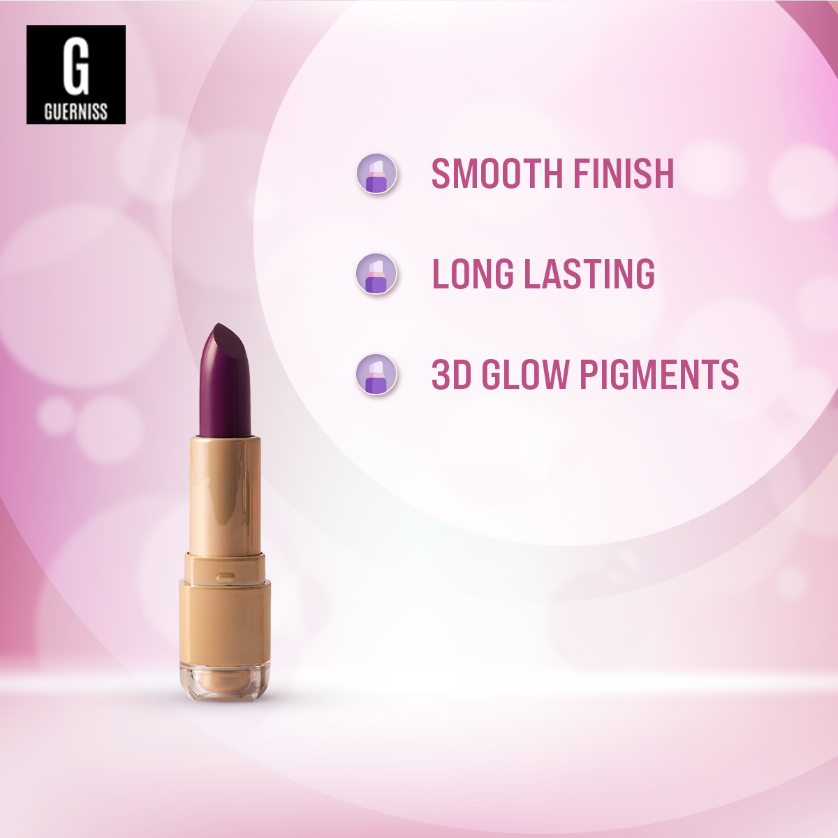 Guerniss Velvet Matte Lipstick GS020. 