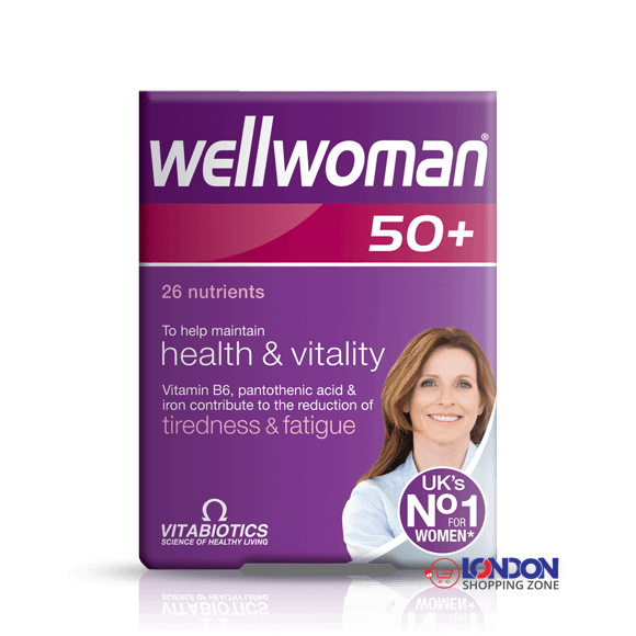Vitabiotics Wellwoman 50+ Over 26 Nutrients For maintain Health & Vitality 30 Tablets UK