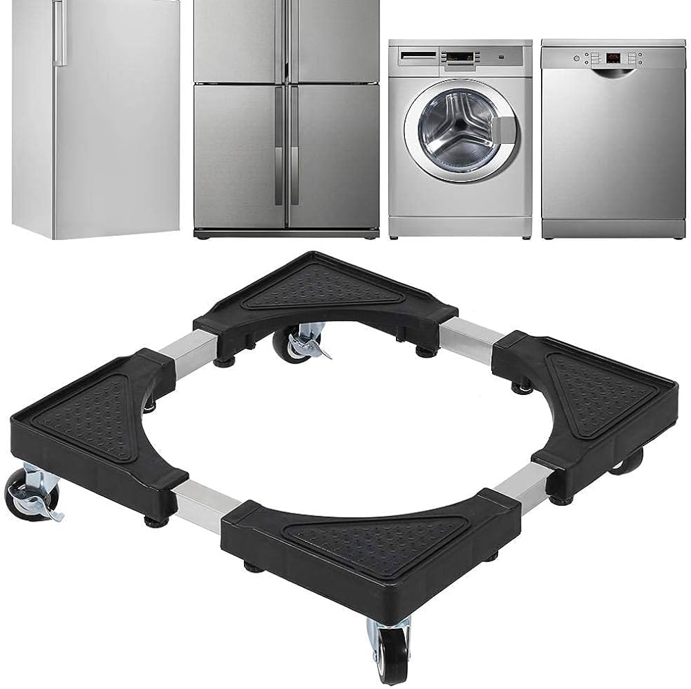 Washing Machine & Refrigerator Movable Base Moving Tool Fridge Stand. 