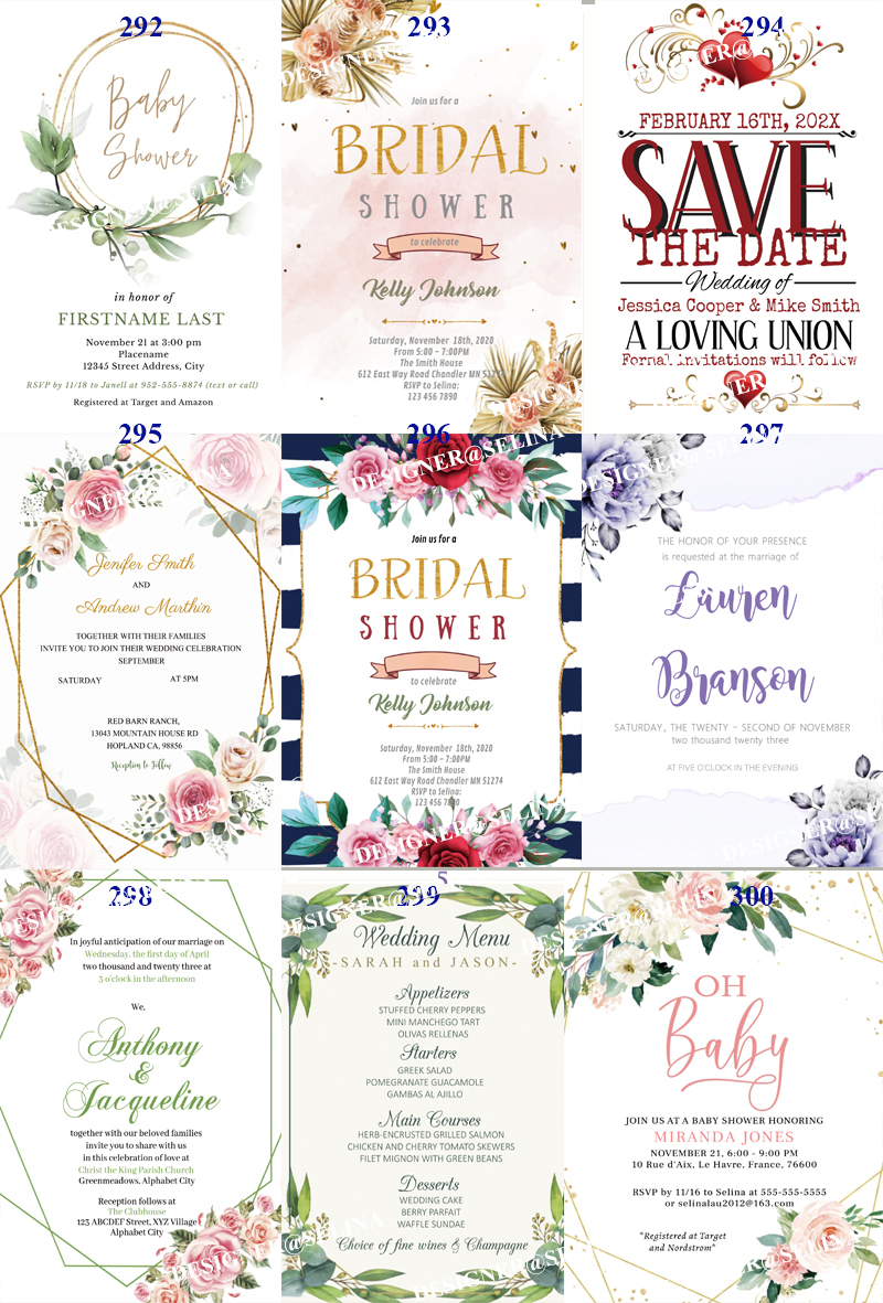 50pc/lot personalized print Sweet 15 Birthday Invitation Cards Custom SAVE THE DATE Quinceanera Invites. 