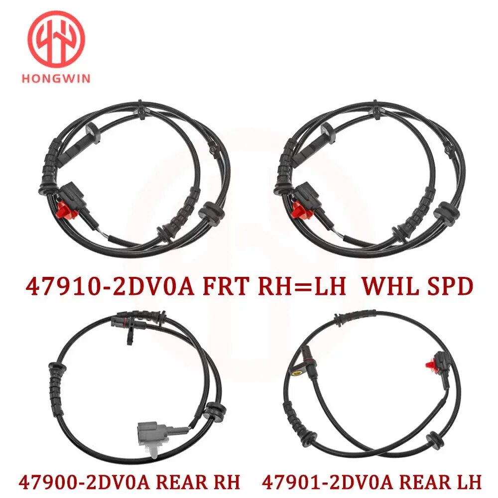 Front 1PC-For Nissan Bluebird Sylphy II 2005-2012 2.0 Front Rear Axle Left Right ABS Wheel Speed Sensor 47910-2DV0A 47901-2DV0A 479002DV0A. 