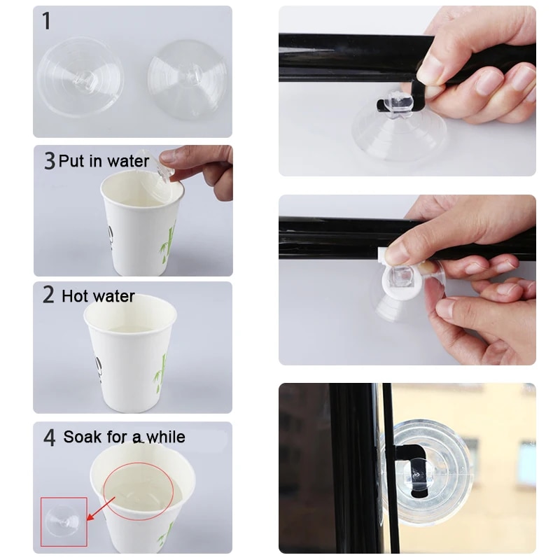 Free-Perforated Balcony Suction Cup Sunshade Blackout Curtain Non-marking and punch-free Blinds Portable Drape for Window Door. 