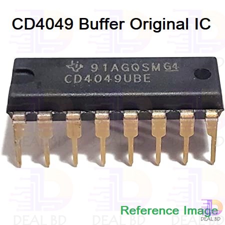 A Class CD4049 Buffer IC CD 4049 DIP 16 Pin IC Electrical Circuitry & Parts. 