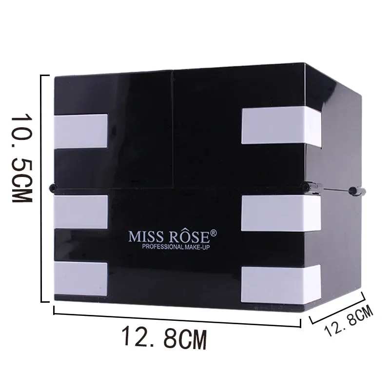 Miss Rose Makeup Case Set Kit-Ultimate Color Combination-Holiday Gift Set Cosmetic Eye Shadow Lip Gloss Blush Brow Combo Palette JokeT. 