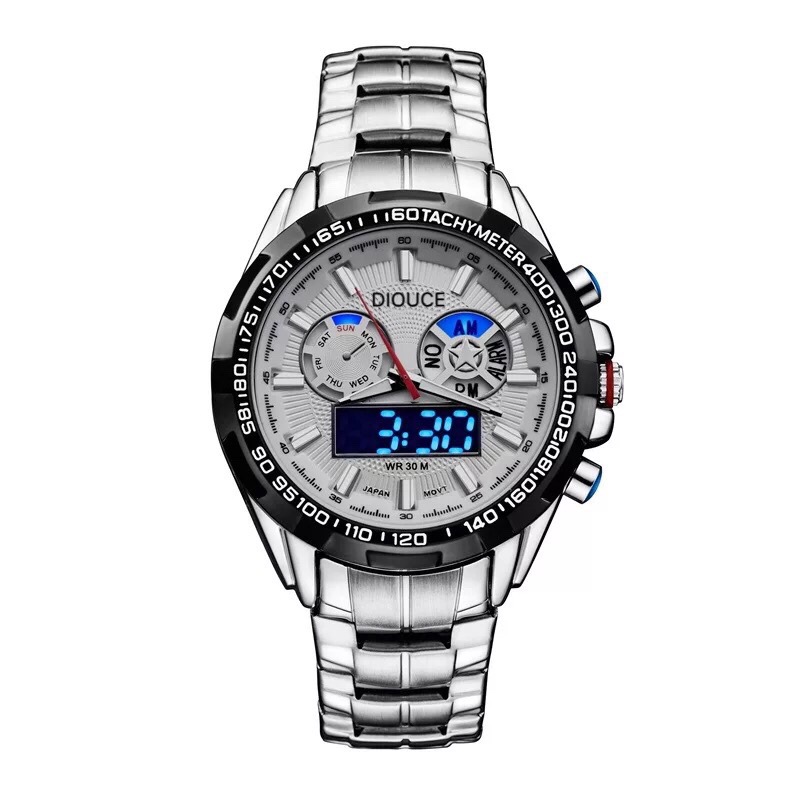 DIOUCE when the source manufacturers a generation of cross-border e-commerce LED dual-movement watches