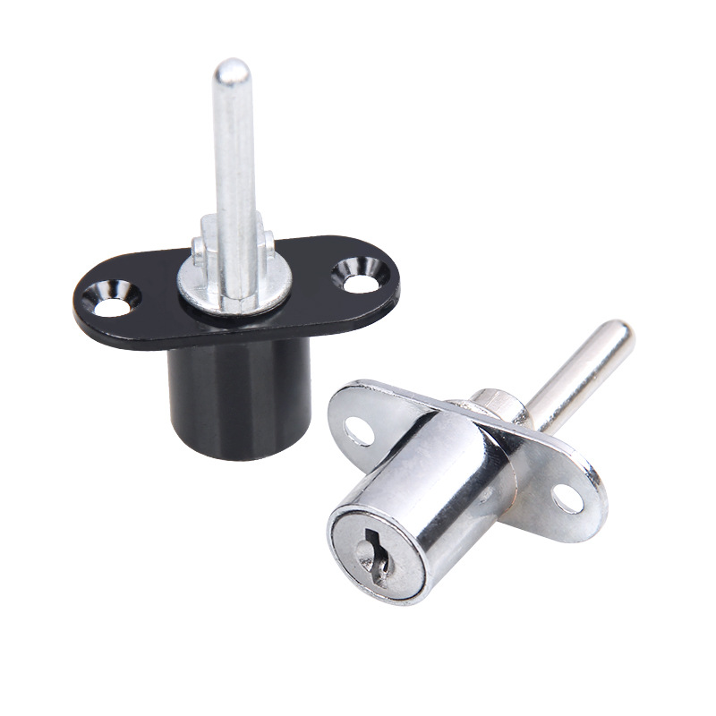 Desk triple lock, triple drawer lock, file cabinet lock, one lock, triple drawer lock, linkage lock, rotary lock cylinder. 