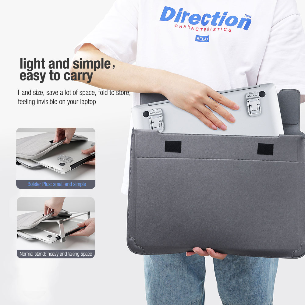 Nillkin Mini Hide Laptop Stand for Three Adjustable Angle Stand Universal Holder Notebook Accelerates Heat Dissipationel. 