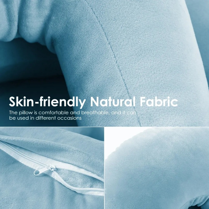 Slow Rebound Pressure Pillow Nap Sleeping Pillow Cushion Memory Foam Arched Arm Pillow, Prevent Hand Numb Anti Pressure. 