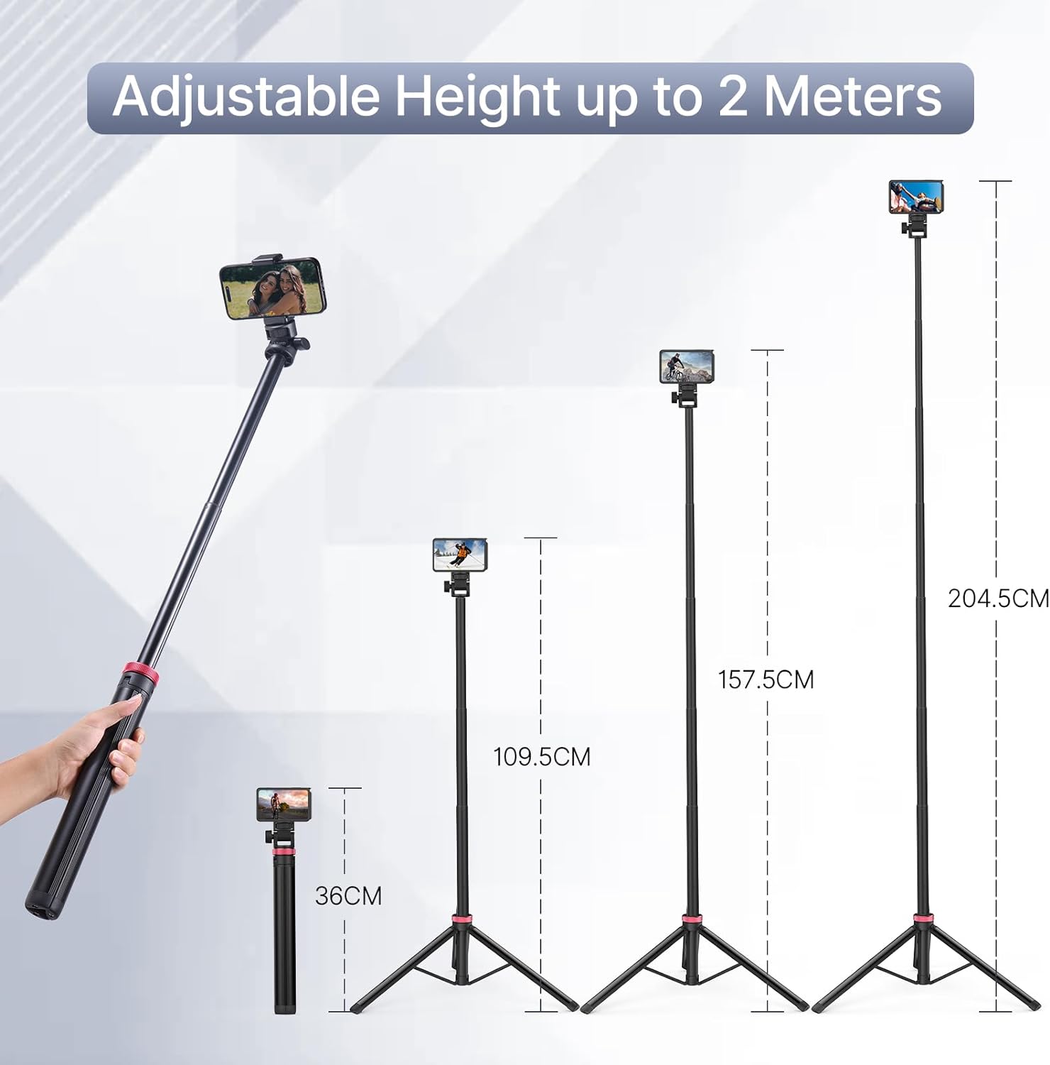 Ulanzi MT-79 Extendable Tripod with 1/4'' Screw for DSLR Camera Smartphone Fill Light Microphone Tripod. 