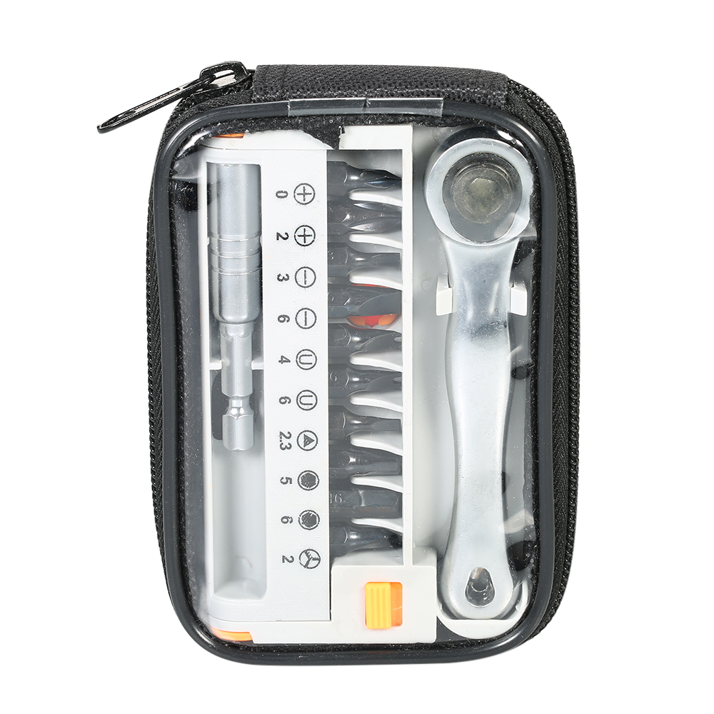 KOGEEK 12pcs Mini Ratchet Wrench Close Quarter Ratcheting Screwdriver Bits Set with 1/4" Drive. 