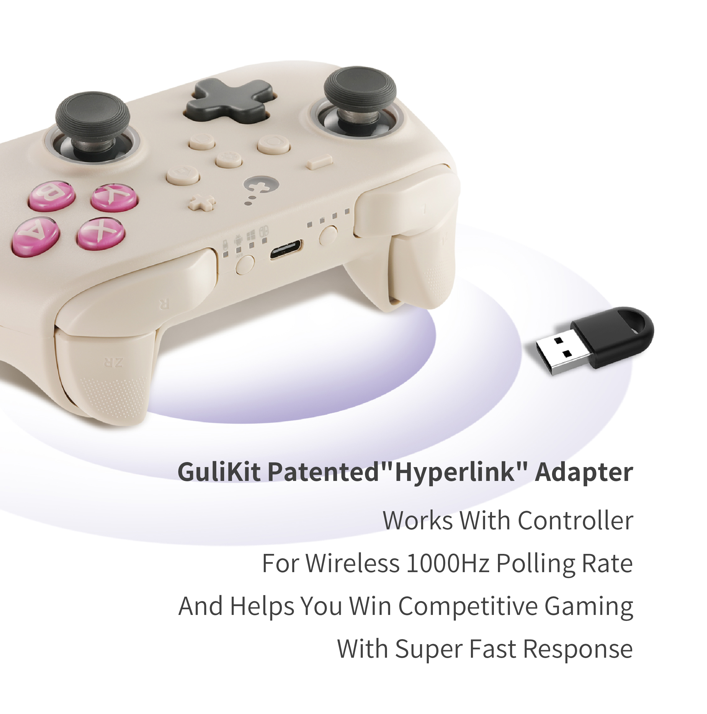 Gulikit KK3 PRO Bluetooth denetleyicisi Hall Joystick desteği Nintendo anahtarı Oled Android ios Win10/11 Gamepad Gulikit NS38. 