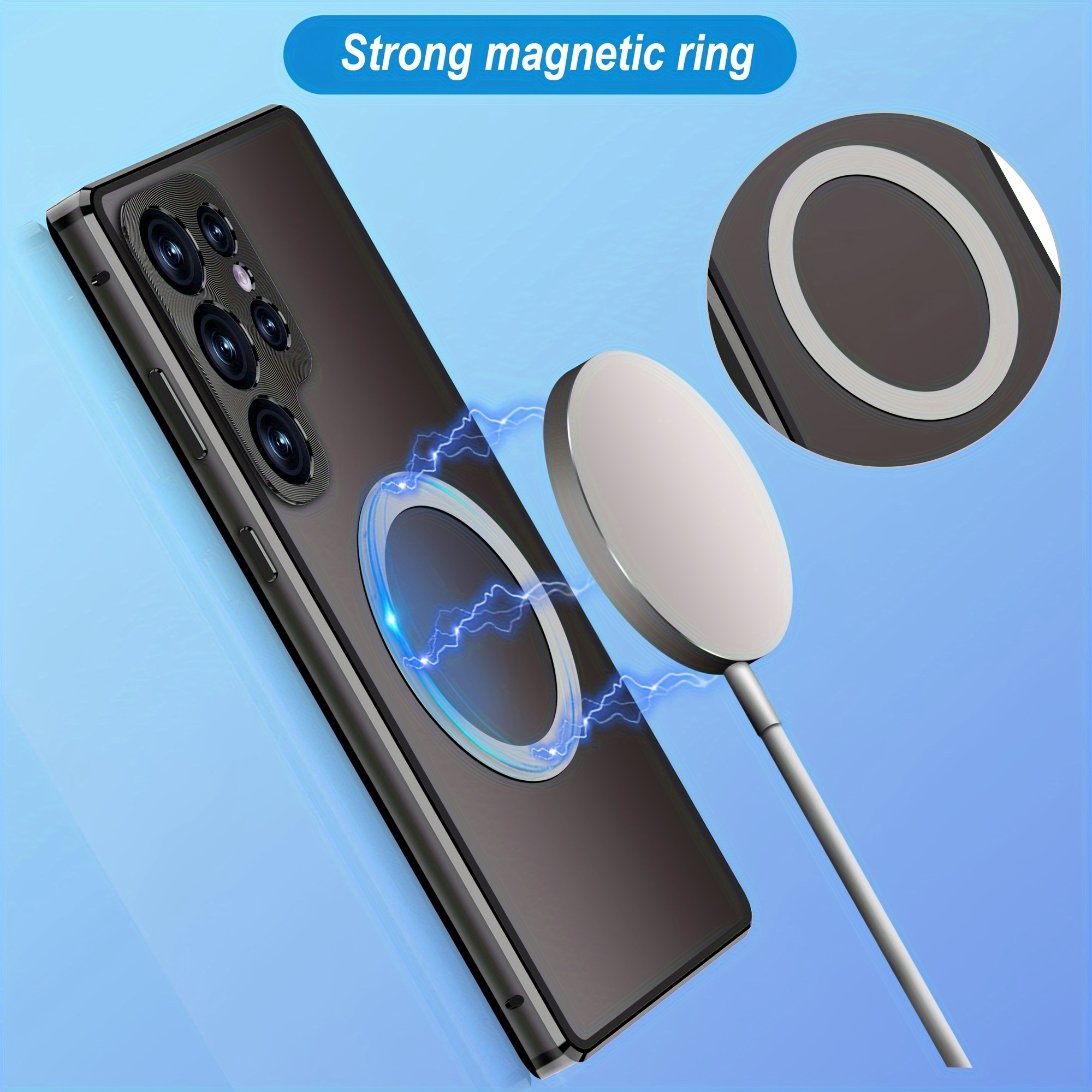 Protective Case For Samsung S22 Ultra/S23 Ultra, Full Body 360 Protector Cover Front Back Phone Case,with Lens Protection And Screen Protection,with Magnetic And Support Wireless Charging. 