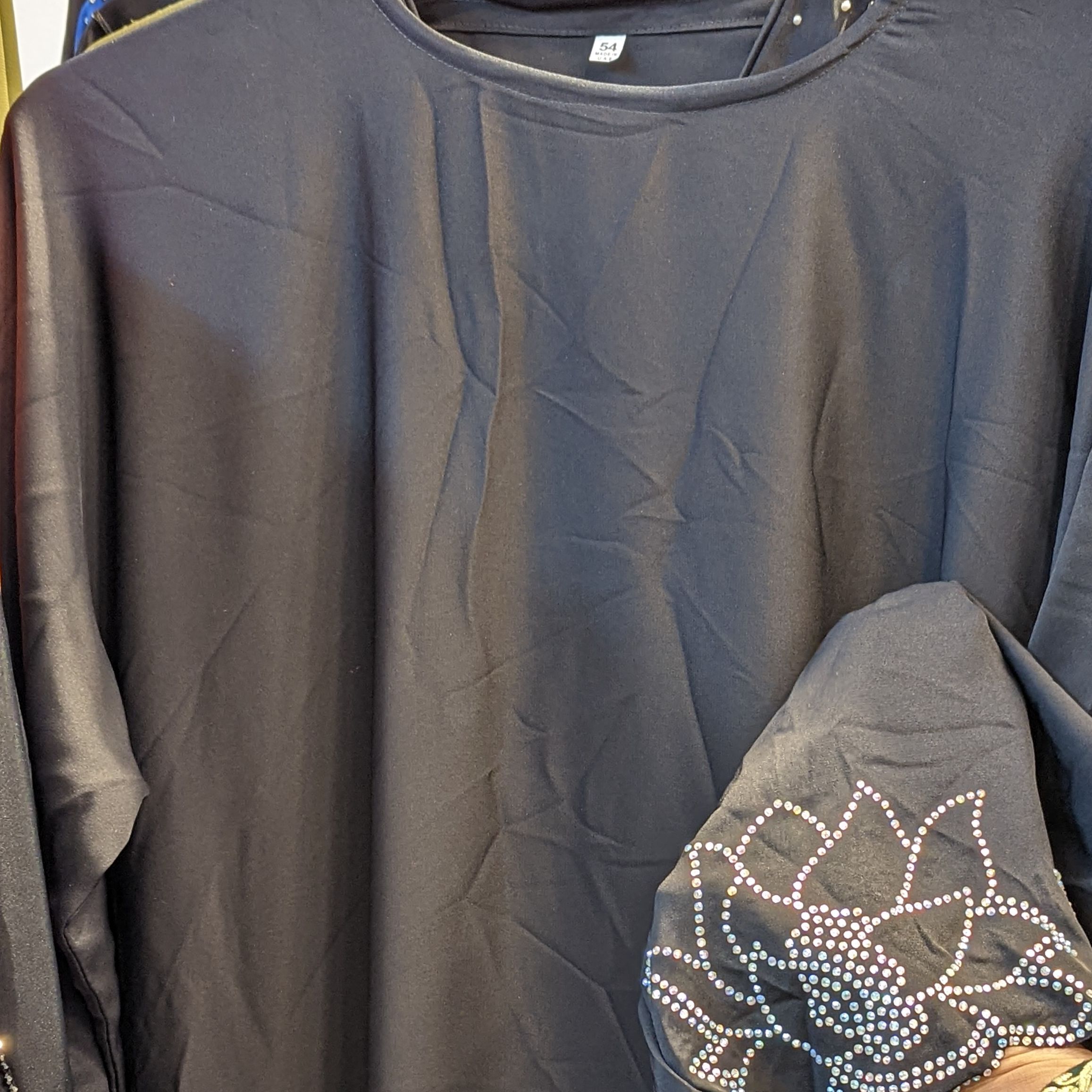STYLISH NIDA BOURKA  WITH GORGIOUS DMC STONE WORK. 