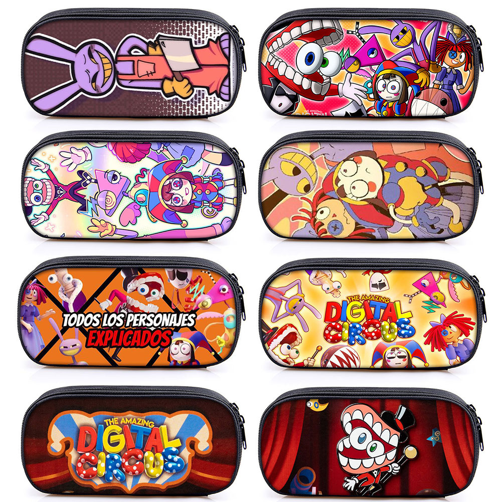 New F Cute The Amazing Digital Circu Jax Pomni Pencil Cae chool Pencil Box Make Up Bag chool upplie tationery Pencil Bag. 