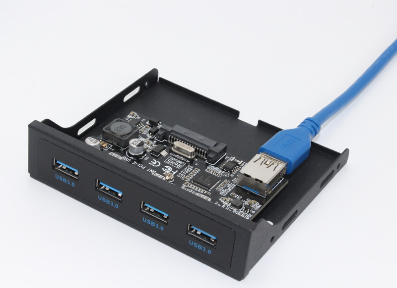 PCI-E to USB 3.0 PC Front Panel USB Expansion Card PCIE USB Adapter 3.5 Floppy USB3.0 Front Panel Bracket PCI Express x1 Riser. 