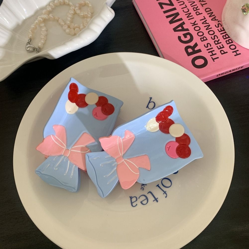 Cute Small Goldfish Acetate Hair Claw Transparent Cartoon Bow Hair Clip Grab Clip Flower Big Hair Claw Girl. 