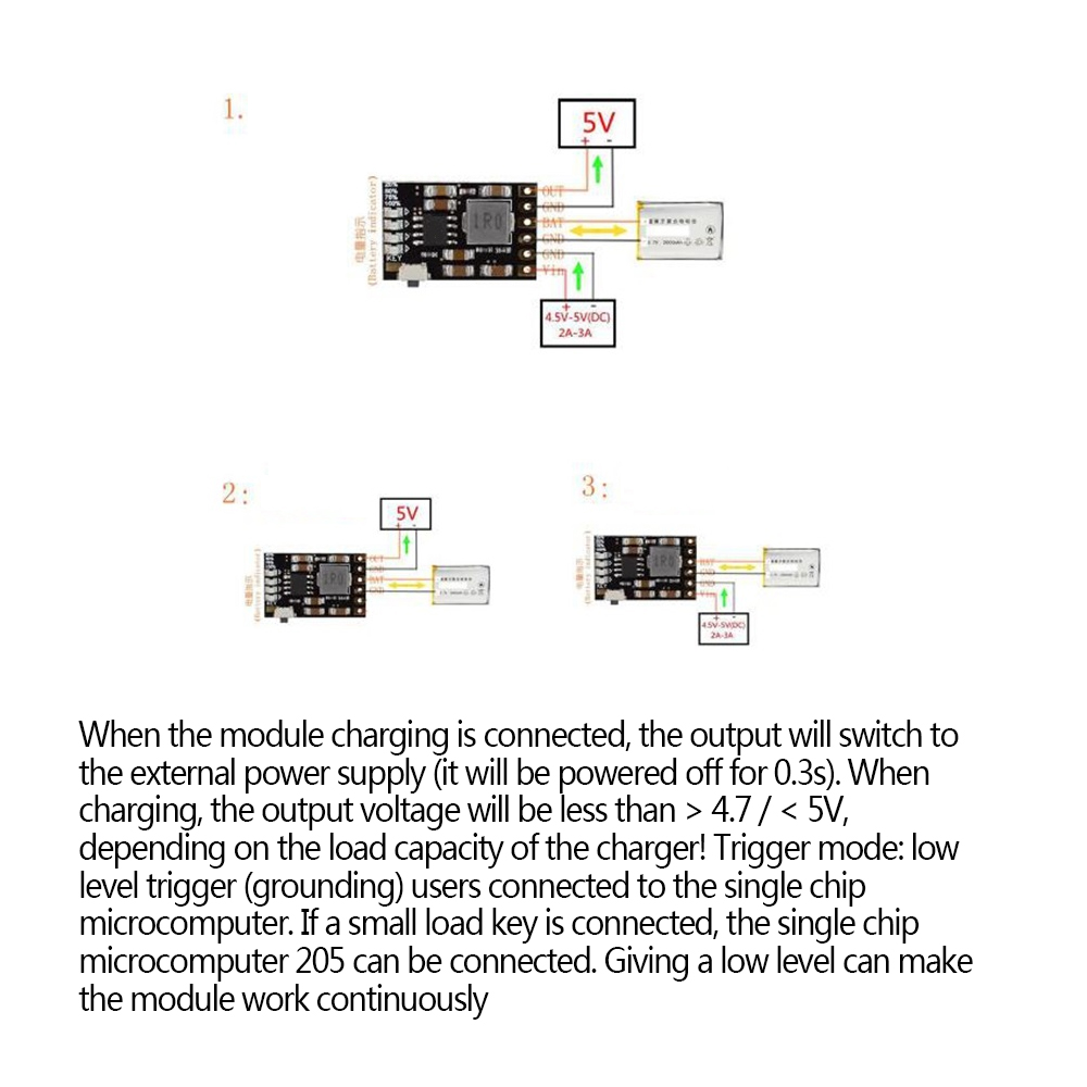 5V 2A IP5306 charging and discharge module 3.7V 18650 lithium battery charging and power board with protection (Upgrade of TP4056). 
