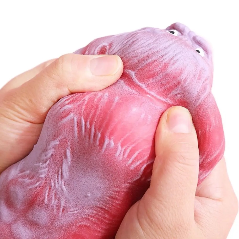 9cm Elastic Monkey Toy Creative Stress Relief Toys Lala Happy Decompression Squishy Elastic Monkey Doll. 