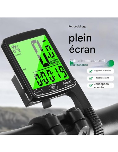 Waterproof Auto Bike Computer Light Mode Touch Switch  Wired Bicycle Computer Cycling Speedometer with LCD Backlight