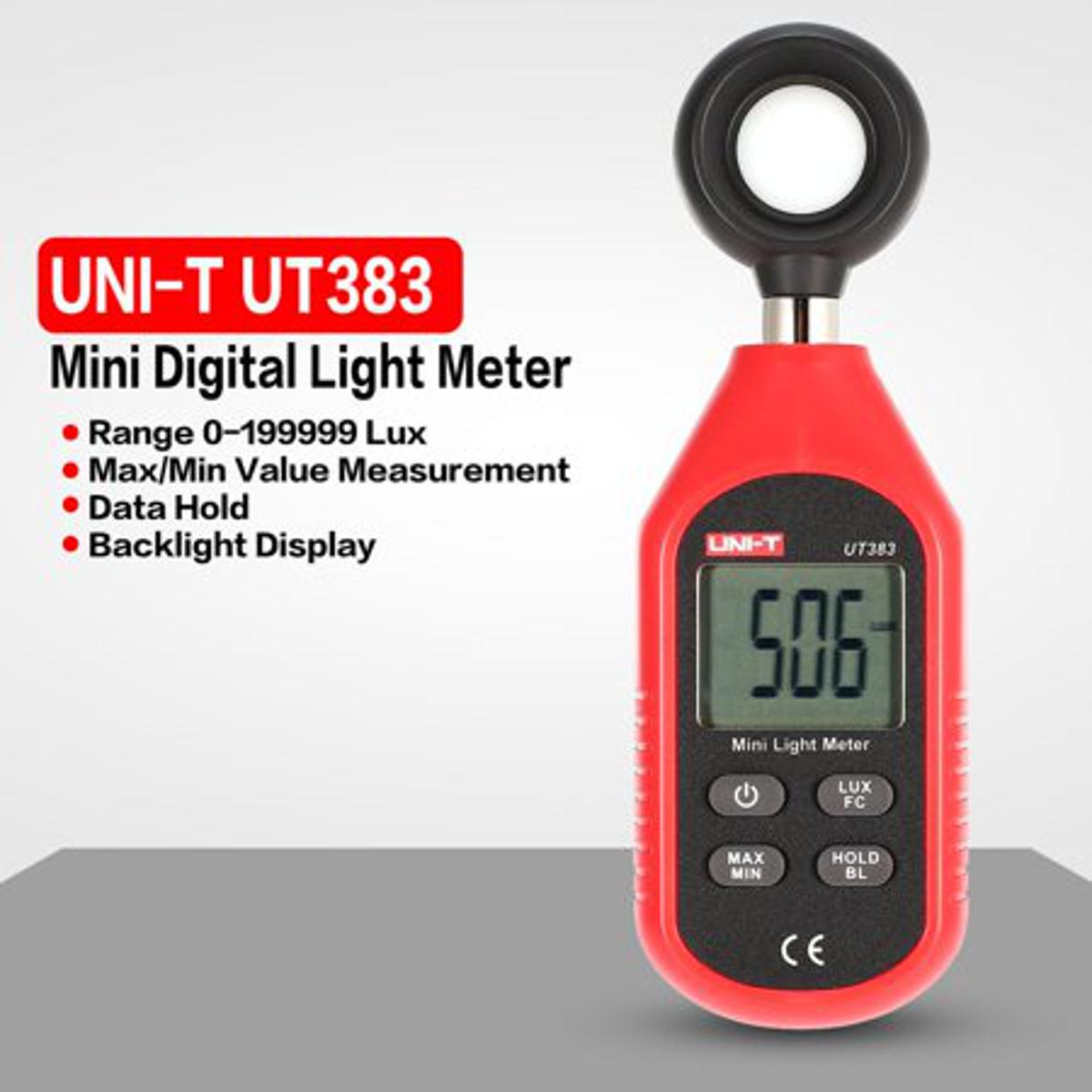 UNI-T UT383 Mini Light Meter Photometer Illuminance Measurement Luminometer - Kings Trading