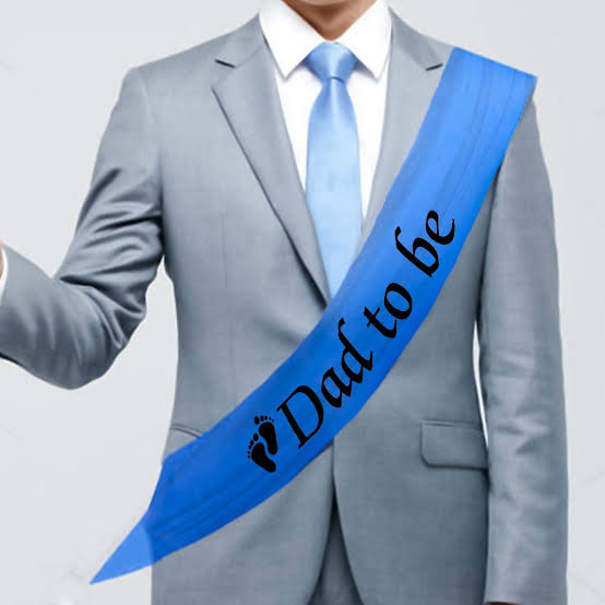 Dad to be & Mom to be sash for baby shower program. 