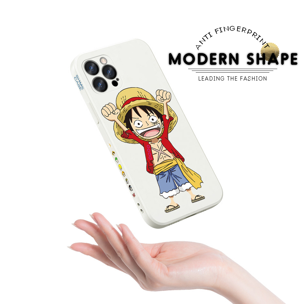 AMORVOR for Samsung Galaxy M31 Back Cover Anime One-Piece Luffy Side design Soft Case Liquid Silicone Phone Cases. 