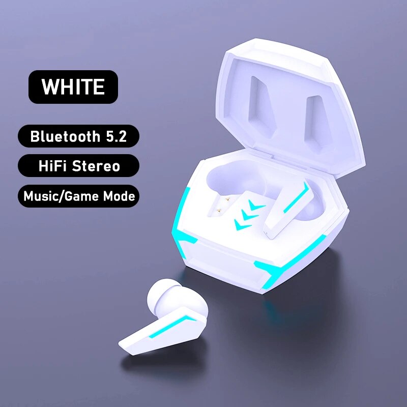 Tecsire M10 Gaming Bluetooth Earphone Wireless Earbuds TWS Stereo Bass Touch Control With Microphone. 