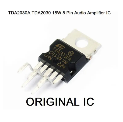 A Class TDA2030A TDA2030 18W 5 Pin Audio Amplifier IC TO-220 Package TDA 2030 18 Watt Mono Hi-Fi Audio Power Amplifier IC