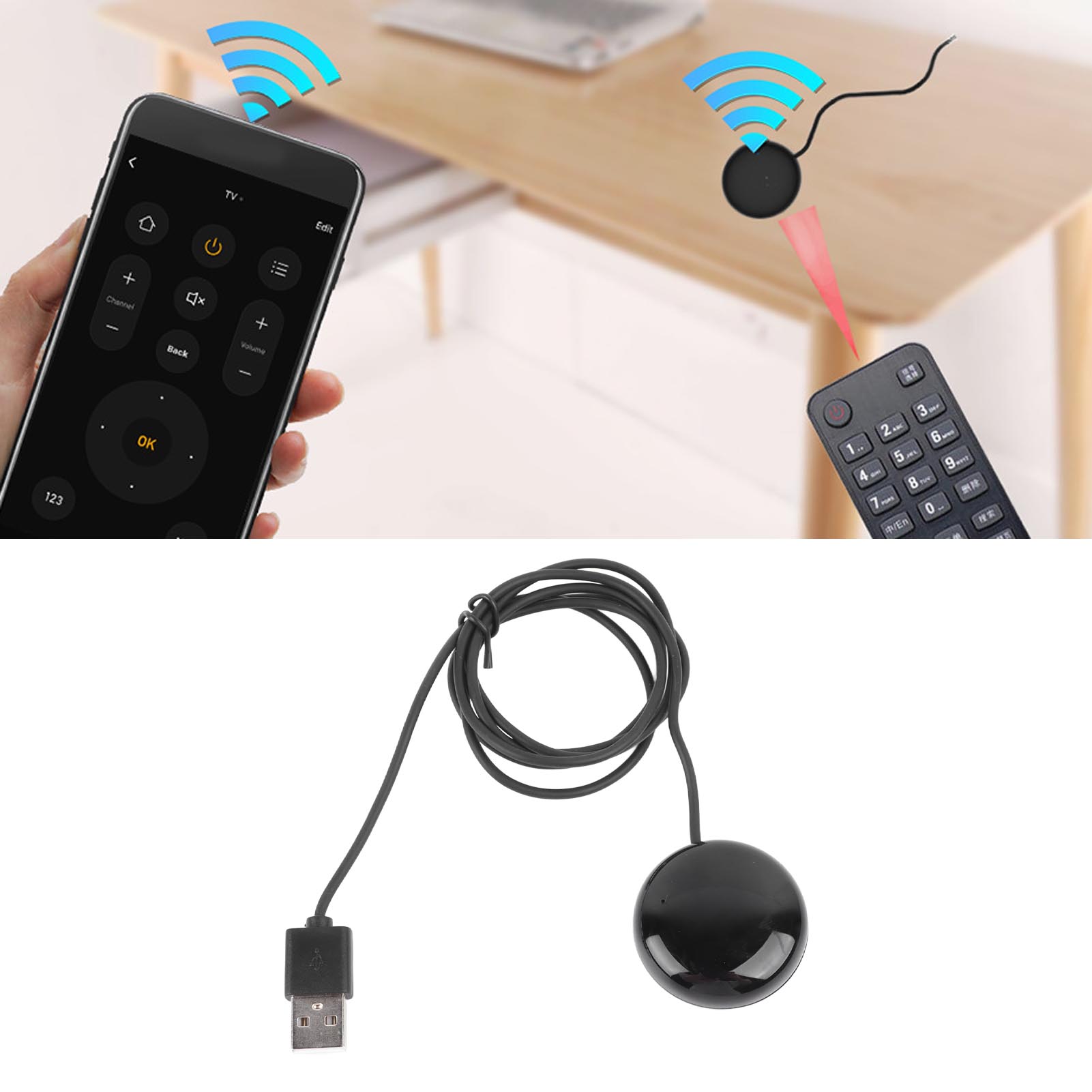 IR Universal Remote Control Mobile Phone App Voice Control Infrared Remote C LJ4. 