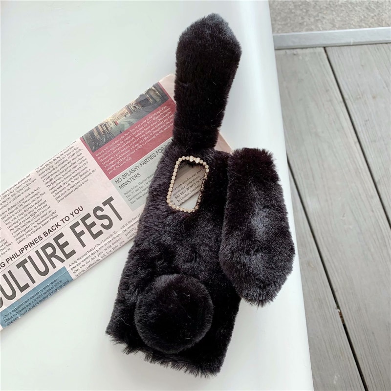 【Ice Queen song】 2023 Winter Warm Plush Phone Case For iPhone 14 XS XR X 13 12 11 Pro Max Cat Furry fluffy Fur Cover For iPhone 6 6S 7 8 Plus Cases. 