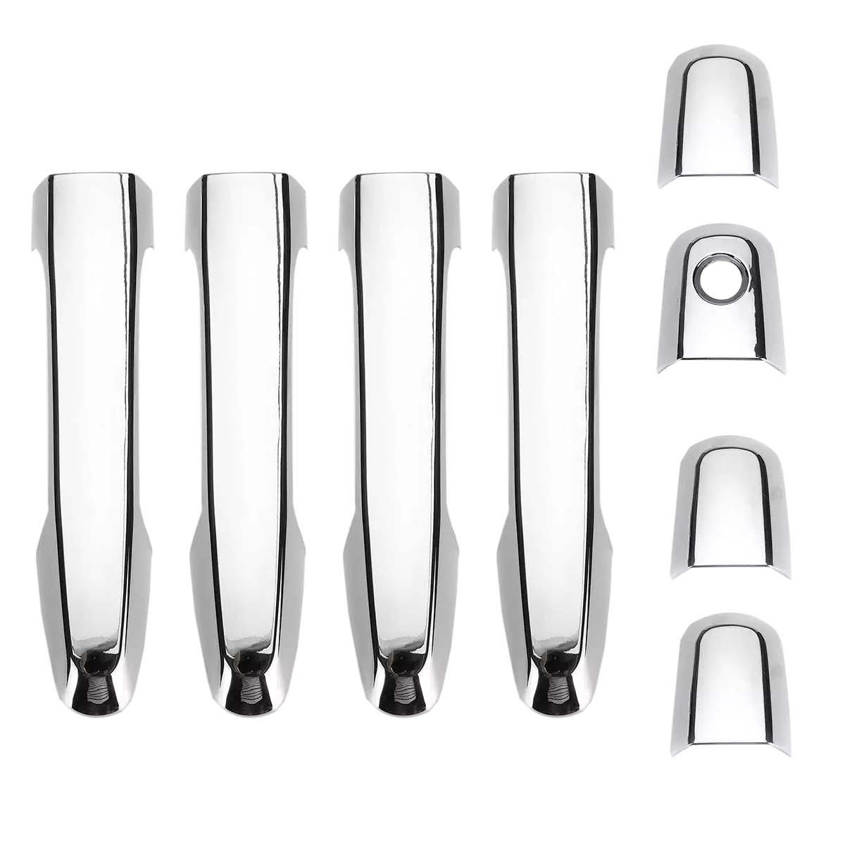 8Pcs Chrome Door Handle Cover Trim for TRITon L200 ML MN 2005-2017 Cover Accessories Trim