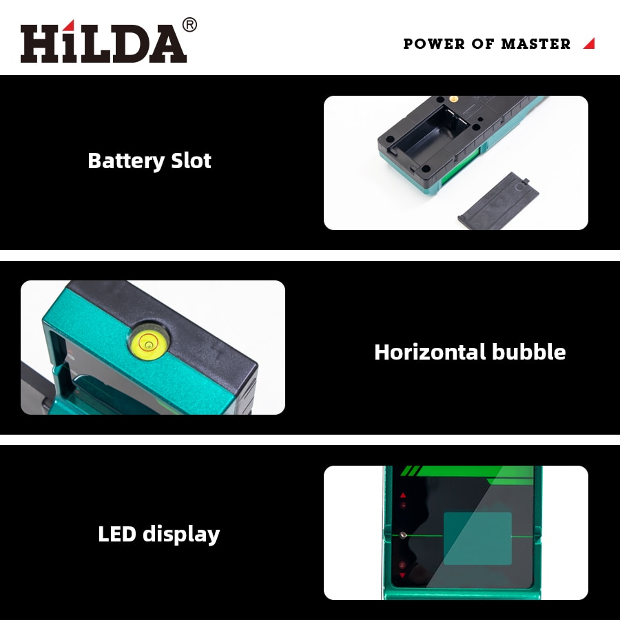 HILDA Laser Level Dedicated Receiver Outdoor Receiver Pulse Laser Receiver Laser Level Detector. 