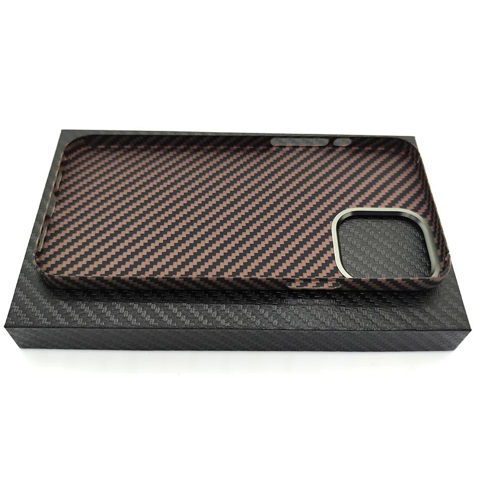 Carbon fiber case for iPhone 12 pro15 14 13 pro max case Ultra-thin Aramid fiber phone Cover for iPhone 13 pro15 14 12 pro max. 