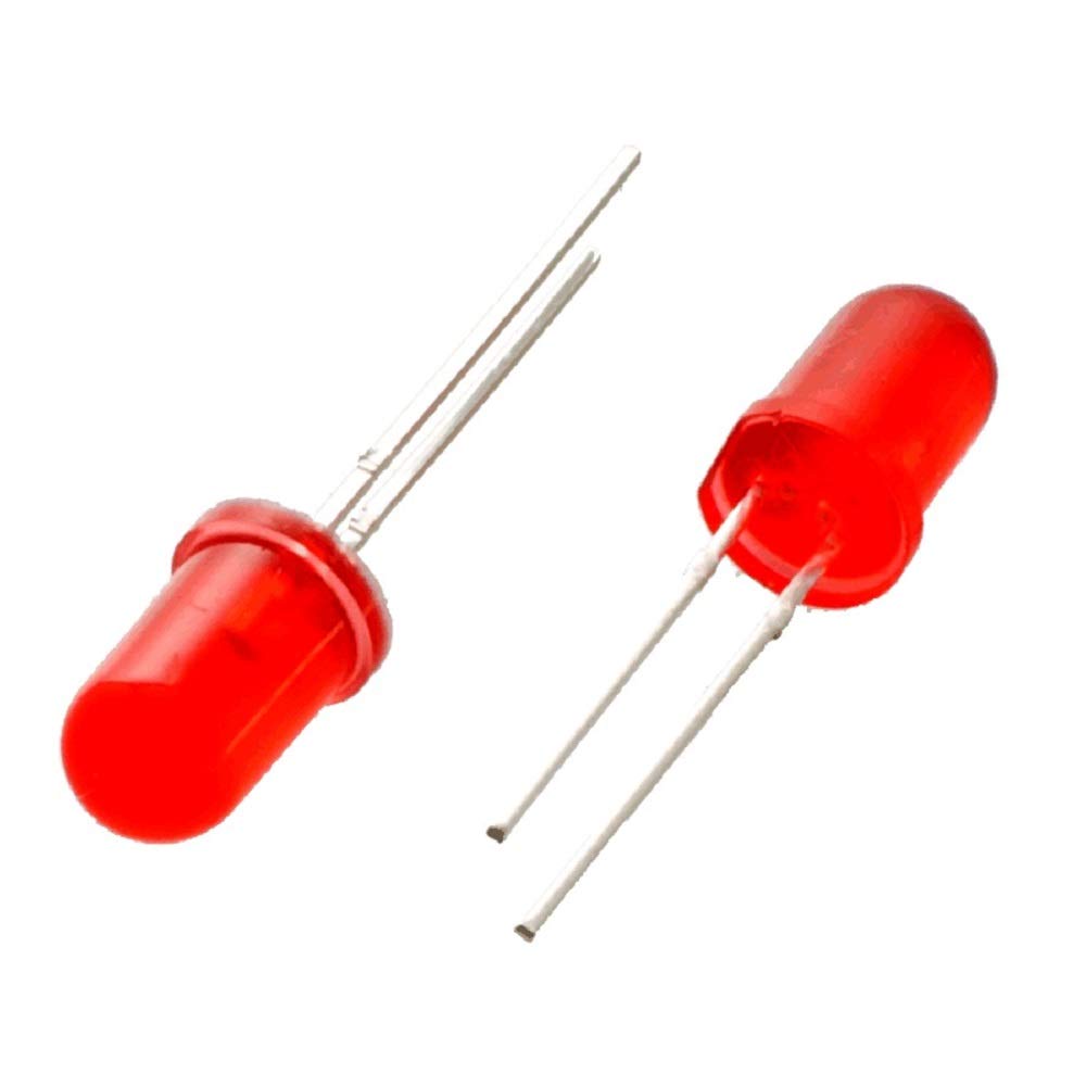 5mm Round LED Diode Light Bulb Emitting Diodes Lamp Single Mini Led Lights Red (10 PCS)