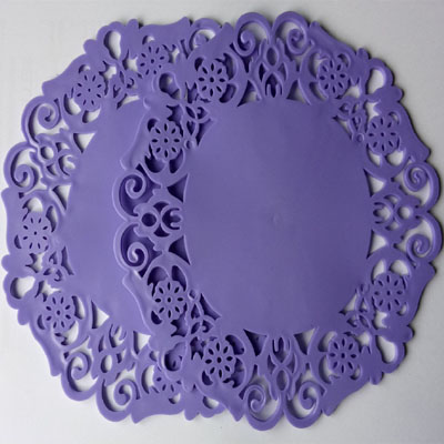 2 Pcs Silicone Dining Table Mats, Coffee Mug  Placemat High Temperature Resistant Thickening Anti-Scalding Insulation Pad. 