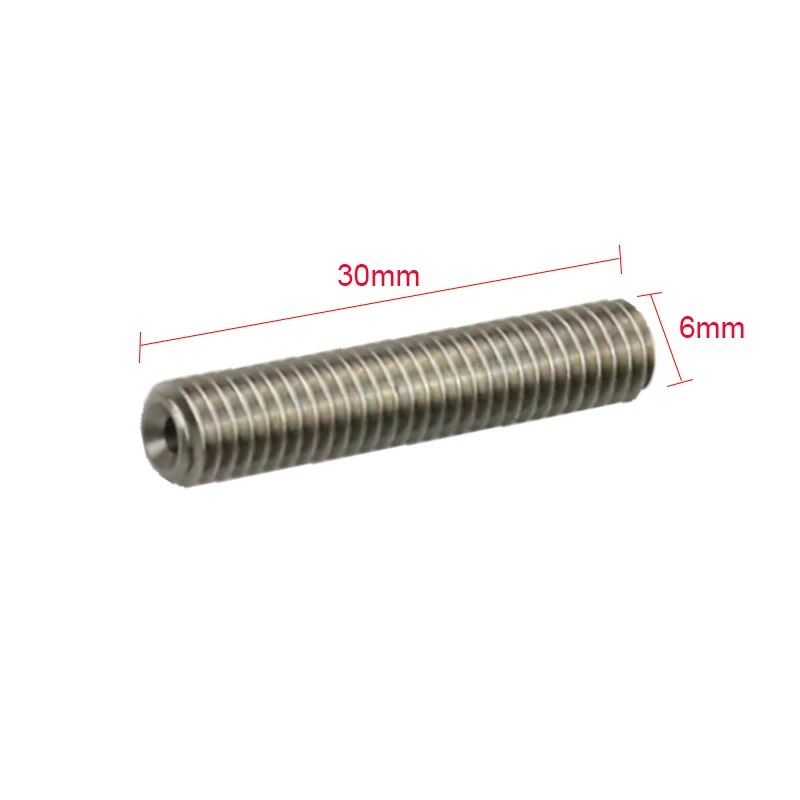 Hot ANET A6 2PC PTFE tube inside High Quality M6*40mm Nozzle Throat Tube for 1.75mm filament Makerbot MK8 3D Printer Extruder. 