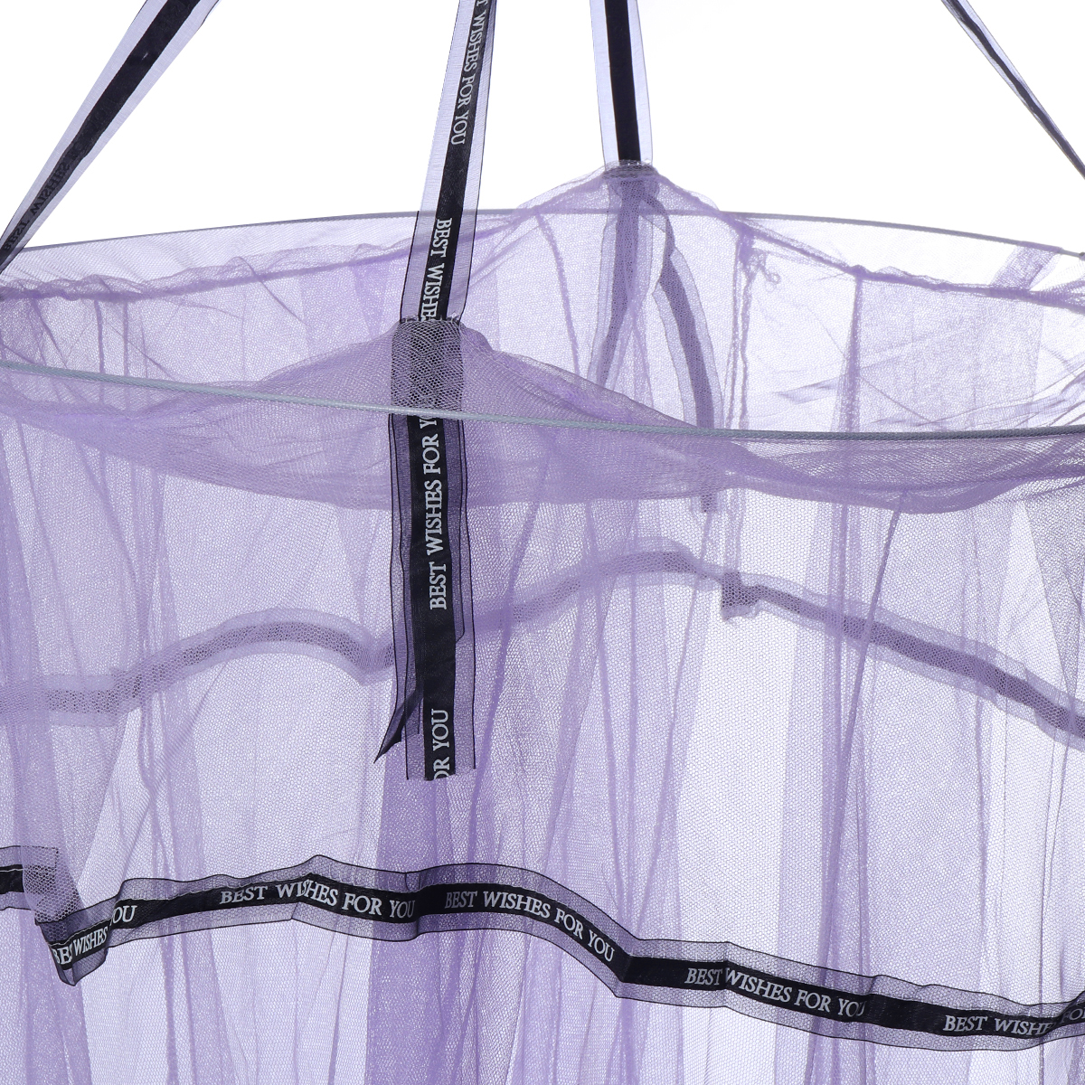 Comfortable Ceiling-Mounted Mosquito Net Free Installation Home Dome Foldable Bed Canopy For 1.2-1.8M Bed. 