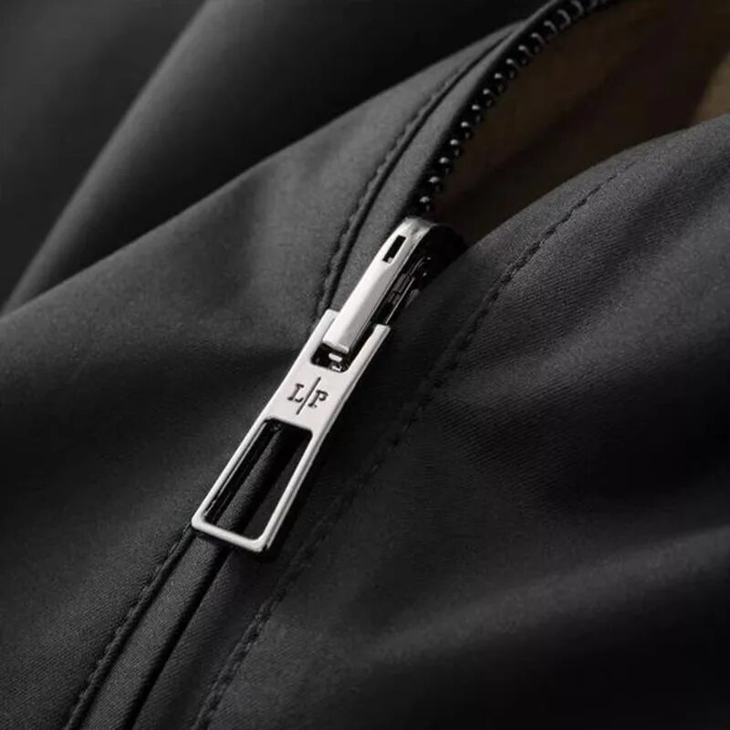 JSBD reversible reversible Fall Business All-in-one weatherproof stand-up collar jacket with tencel wool lining. 