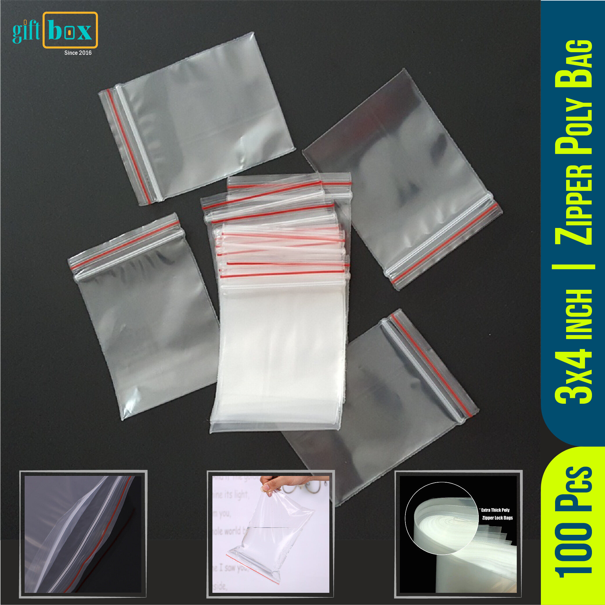 Clear Plastic Zip Bags 4MIL Heavy Duty Thickness Reclosable - Etsy