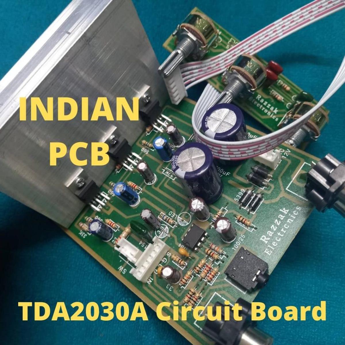 RZK INDIAN PCB TDA2030A Amplifier Circuit Board For 18W 18W Speaker 2.1 Dual Channel TDA2030 Amplifier Board Power 12-15V TDA2030A Subwoofer Audio