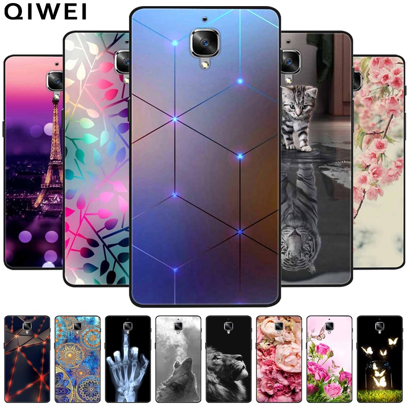 Case For OnePlus 3 3T Cover Soft TPU Silicone Back Cover For On ultrathine plus 3T 3 T Phone Cases for OnePlus Three 1+ 3 1+3T Cute Funda