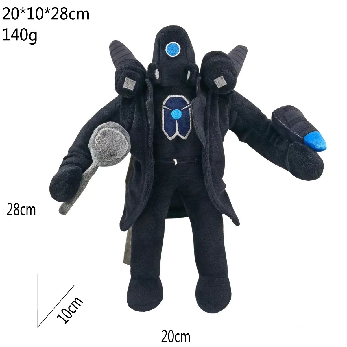 Cross-Border New Products skibidi toilet plush Toilet Man Electric Drill Man Titan Man Plush Toy Doll. 