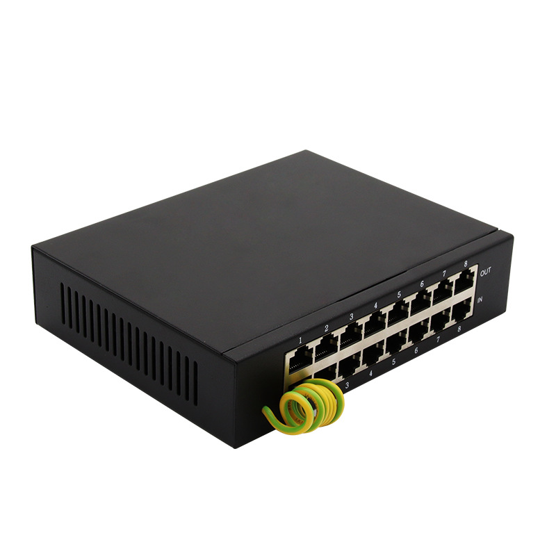 8CHs POE 1000M Gigabit Network Cable Signal Lightning Arrester RJ45 Camera Thunder Multi Port Monitoring Surge Protector. 